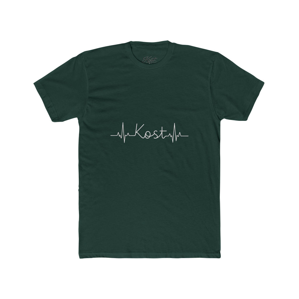 Kosta Heartbeat Tee — Minimal Name ECG Graphic T-Shirt