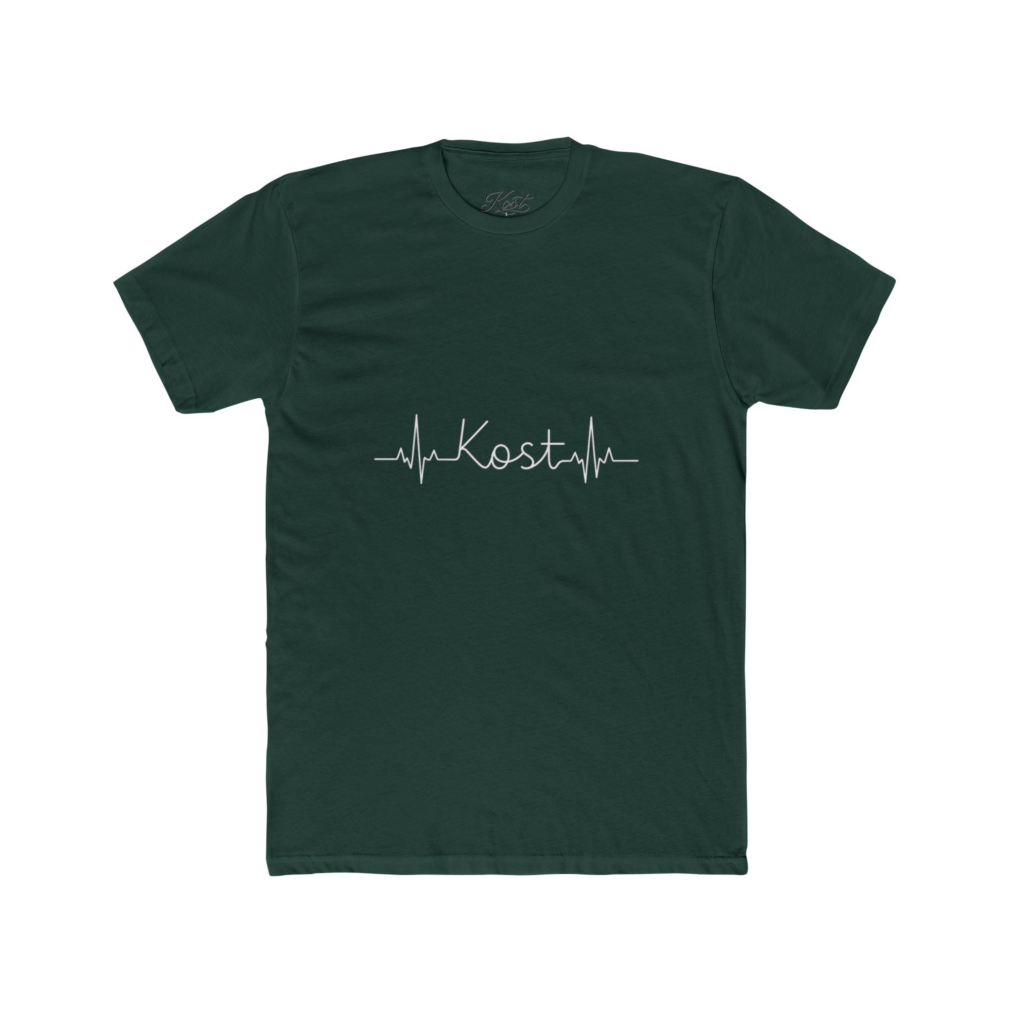 Kosta Heartbeat Tee — Minimal Name ECG Graphic T-Shirt