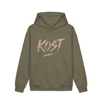 KOST Script Logo Hoodie — Vintage Brushstroke Streetwear Pullover