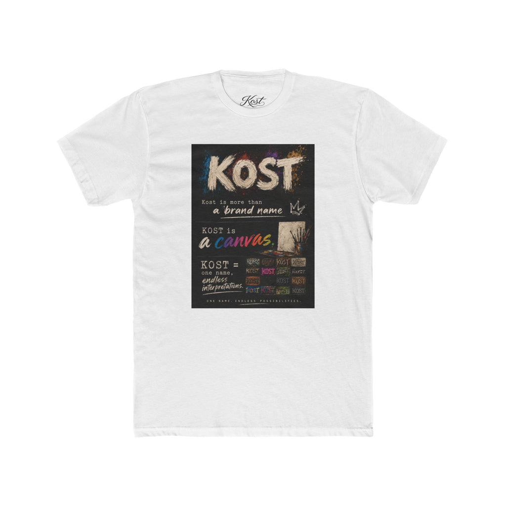 KOST Chalkboard Art T‑Shirt — Vintage Handwritten Graphic Tee