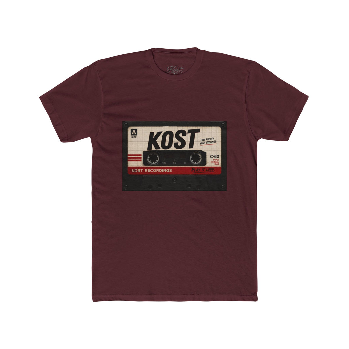 Retro Cassette Tape Tee — "KOST" Vintage Music T-Shirt