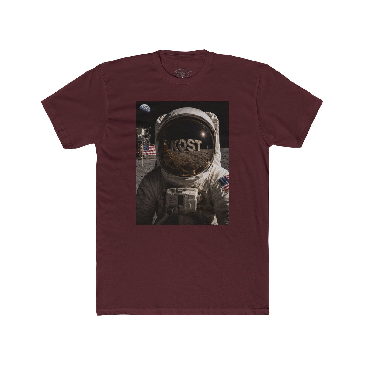 Astronaut Moonwalk T‑Shirt — Vintage Space Helmet Graphic