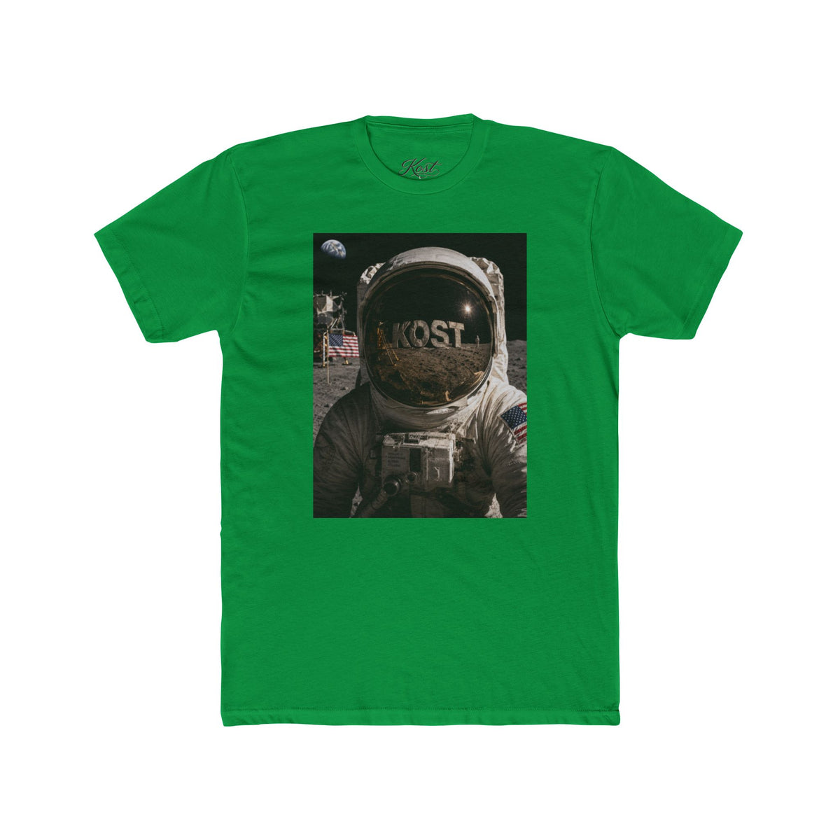Astronaut Moonwalk T‑Shirt — Vintage Space Helmet Graphic