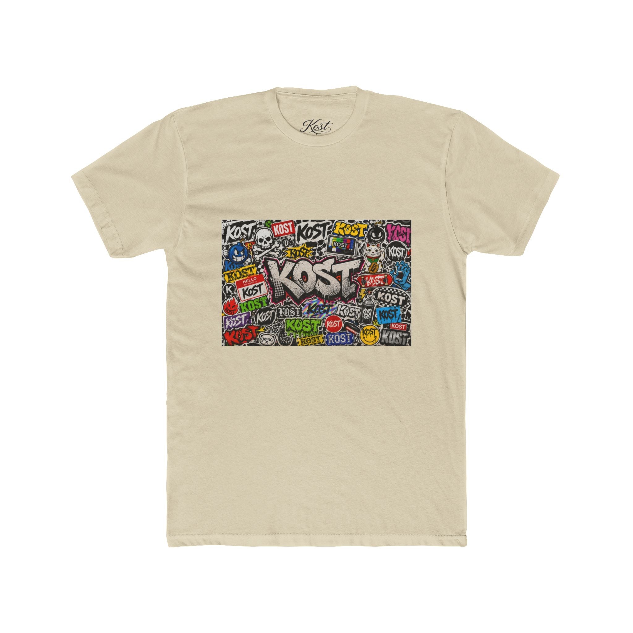 KOST Graffiti Logo Crew T‑Shirt — Urban Streetwear Graphic Tee