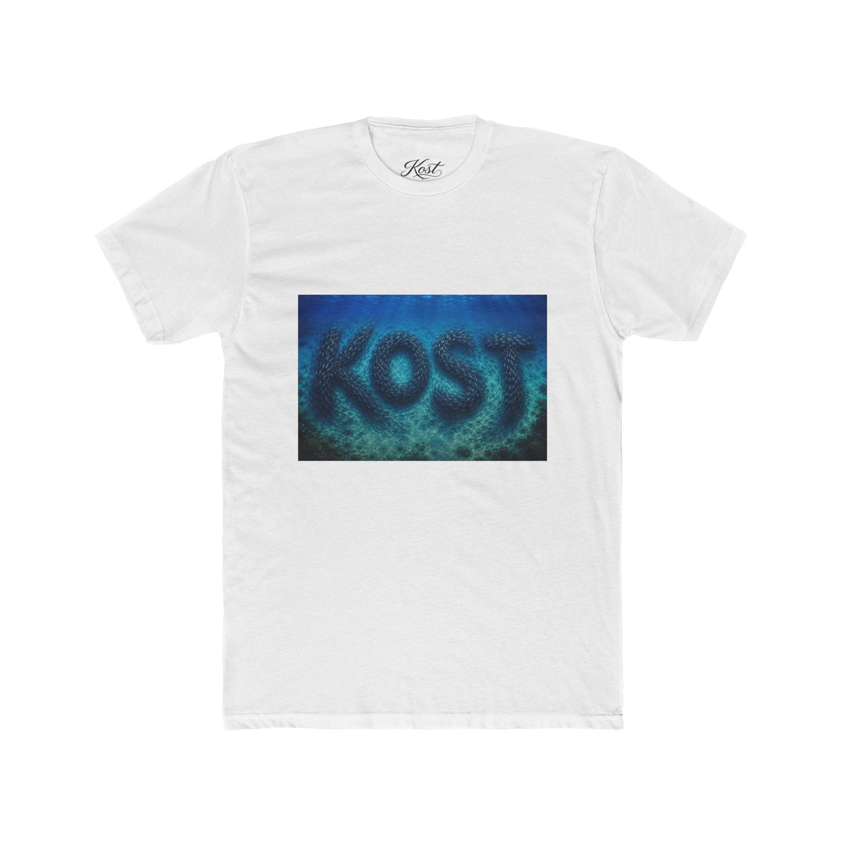 KOST Blue Abstract Graphic T-Shirt
