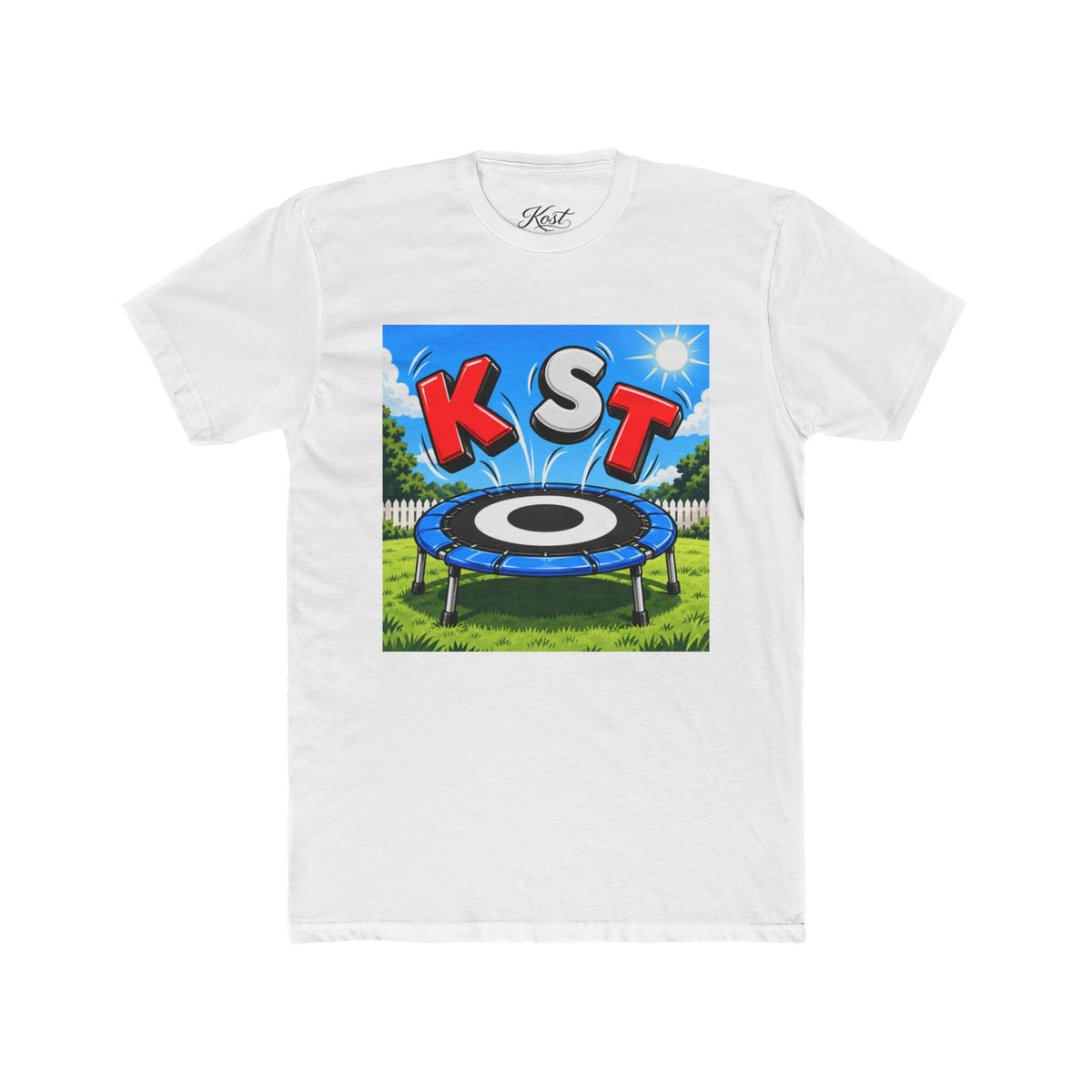 KST Trampoline Graphic Tee — Fun Backyard Jump Shirt