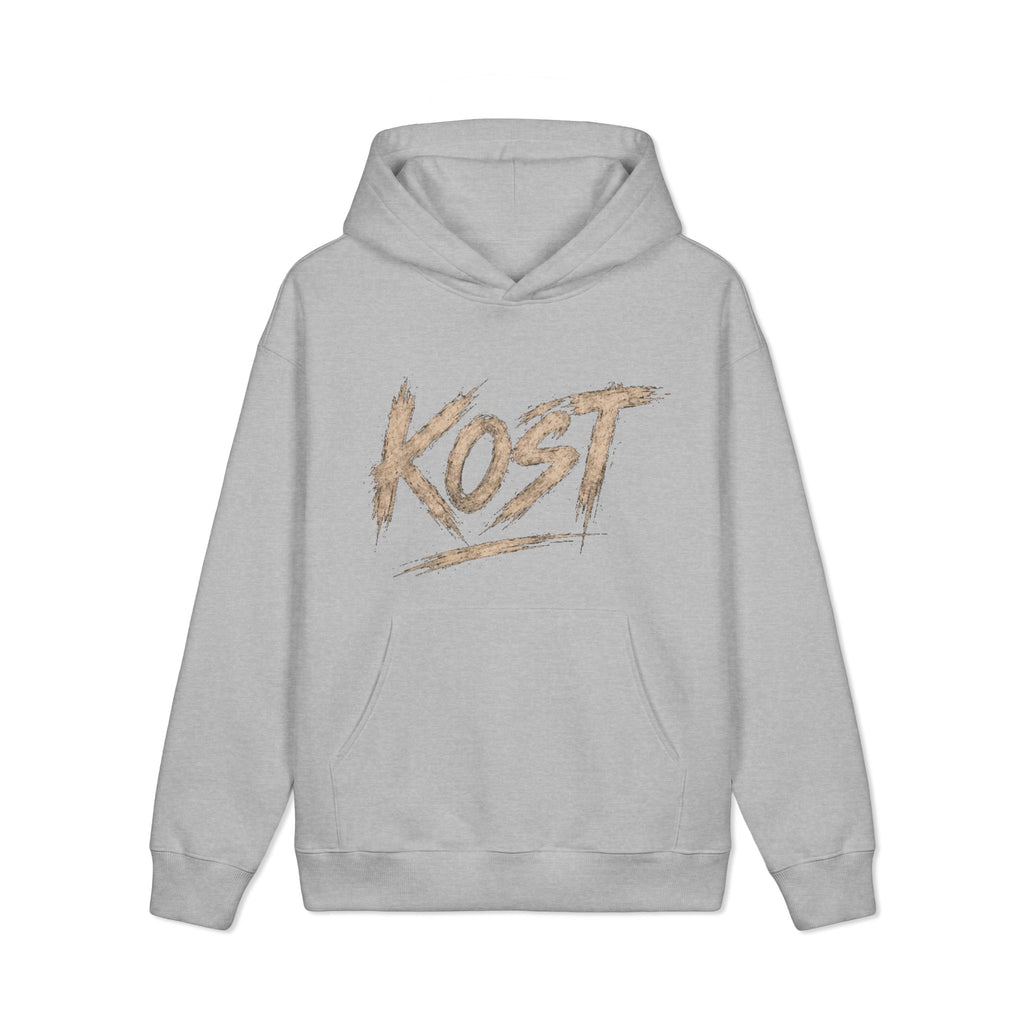 KOST Script Logo Hoodie — Vintage Brushstroke Streetwear Pullover
