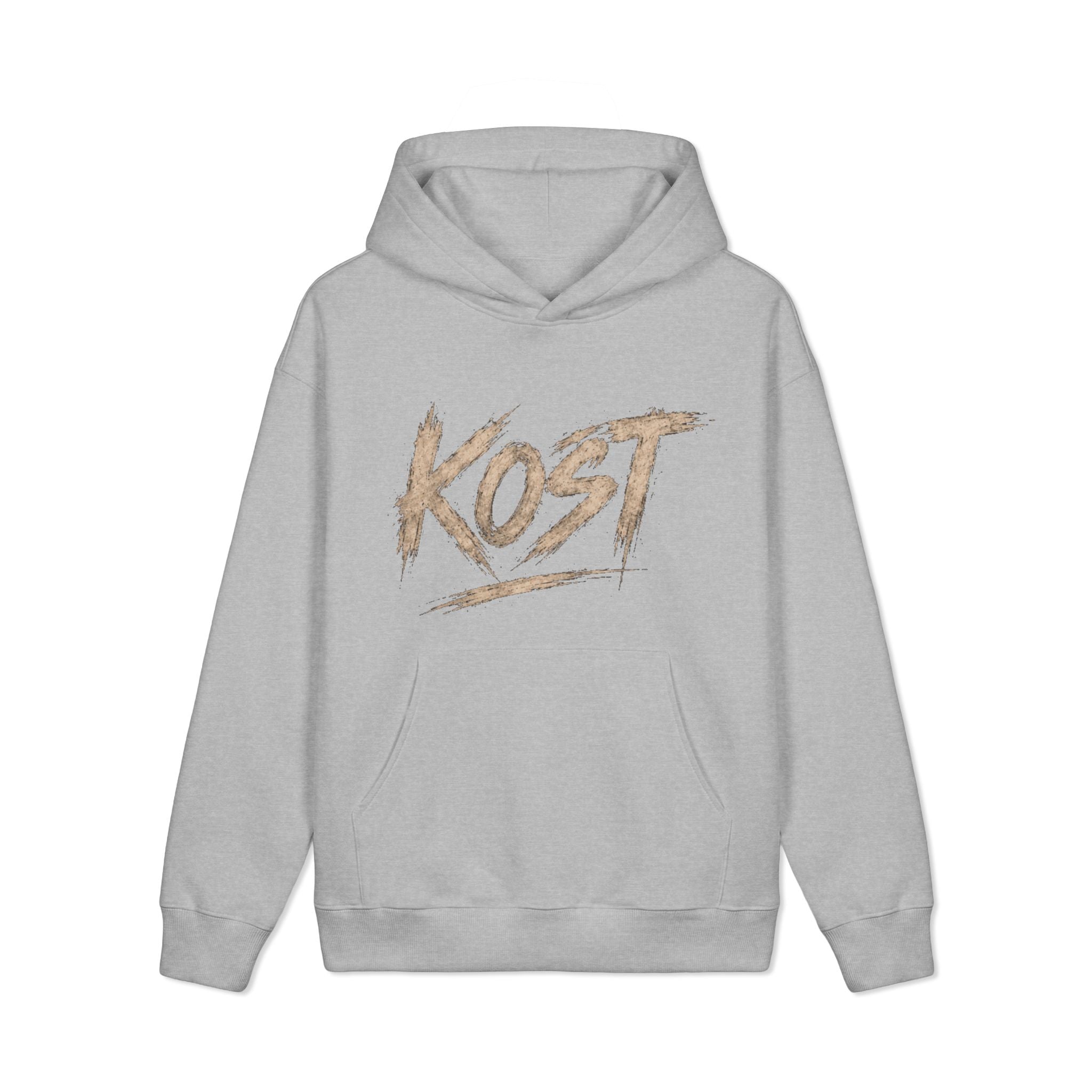 KOST Script Logo Hoodie — Vintage Brushstroke Streetwear Pullover