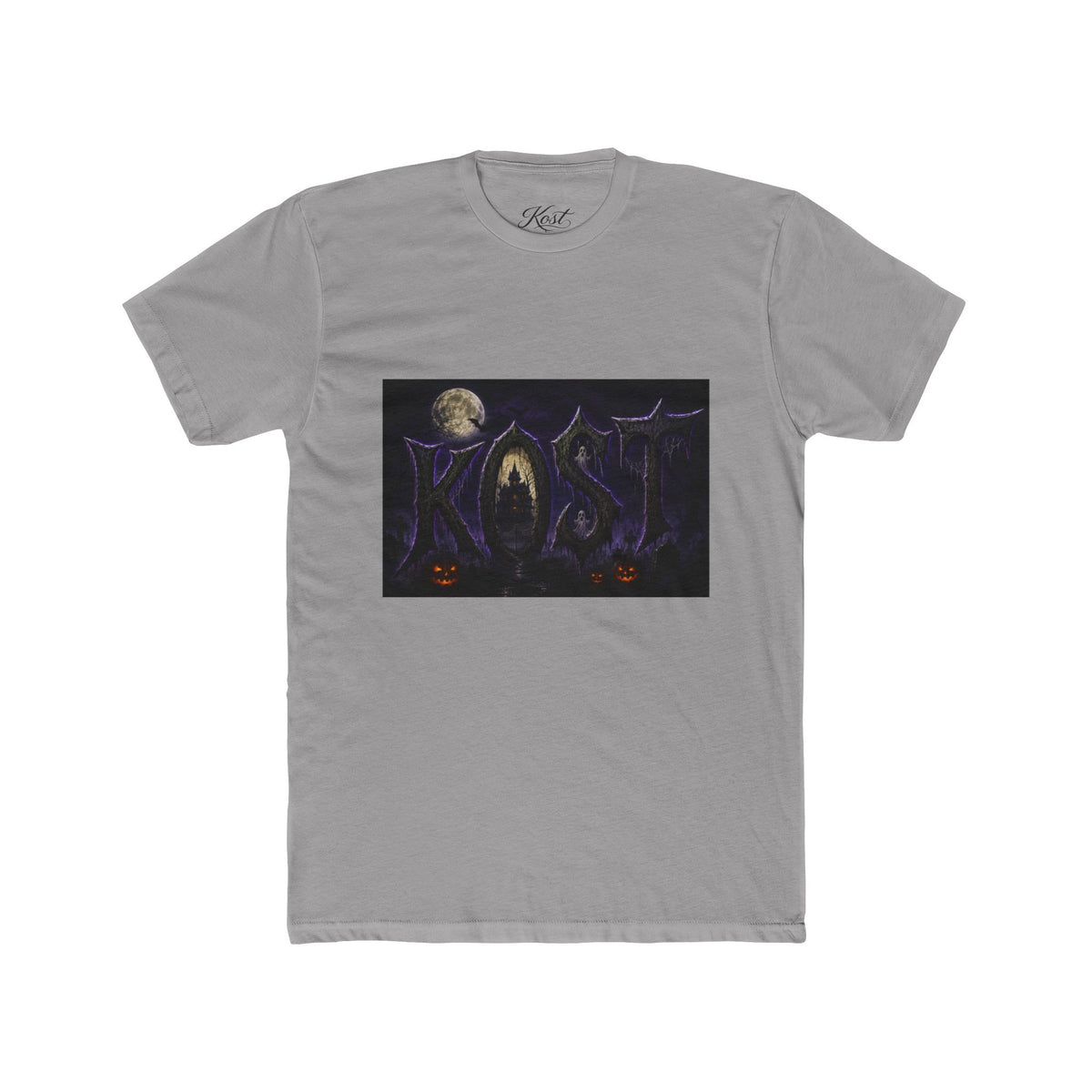 Halloween Forest Tee — Haunted Moonlight Pumpkin Horror Graphic T-Shirt