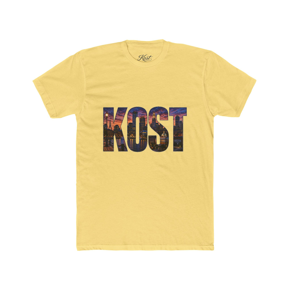 KOST Cityscape T-Shirt — Urban Skyline Lettering Tee
