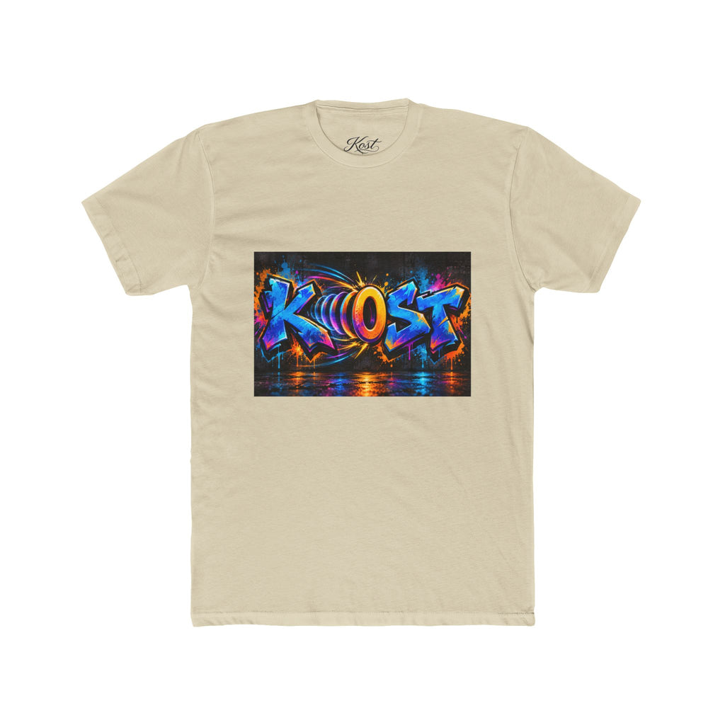 Graffiti 'KHOST' Art Tee - Vibrant Urban Streetwear Crewneck