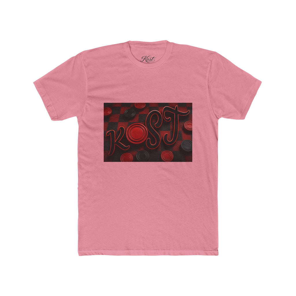 Abstract Red Bokeh Graphic Tee — 'Rogue' Script Design