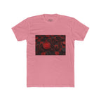 Abstract Red Bokeh Graphic Tee — 'Rogue' Script Design