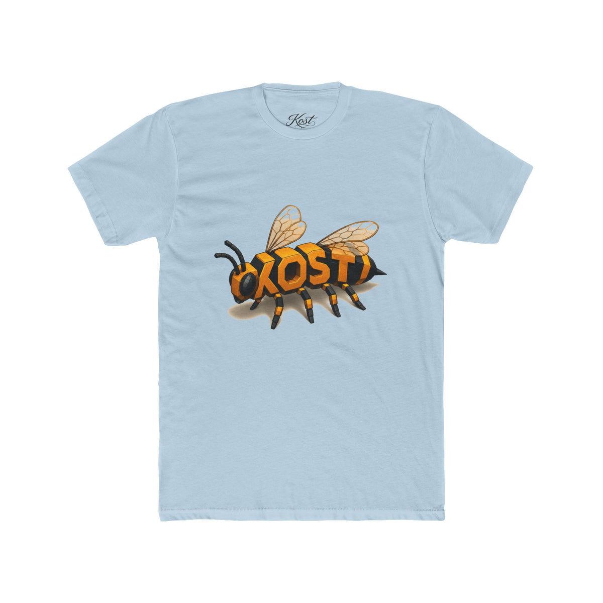 Bee Graphic Tee — 'KOST' Lettering Insect Design Cotton T-Shirt