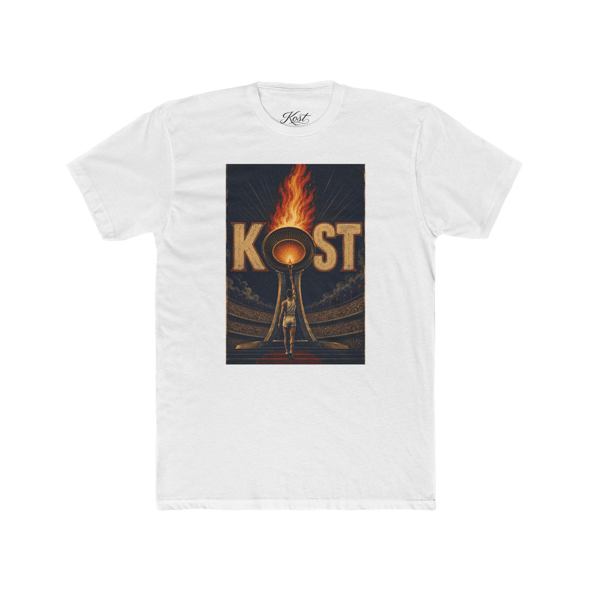 KOST Vintage Torch Tee — Retro Flame Graphic T-Shirt