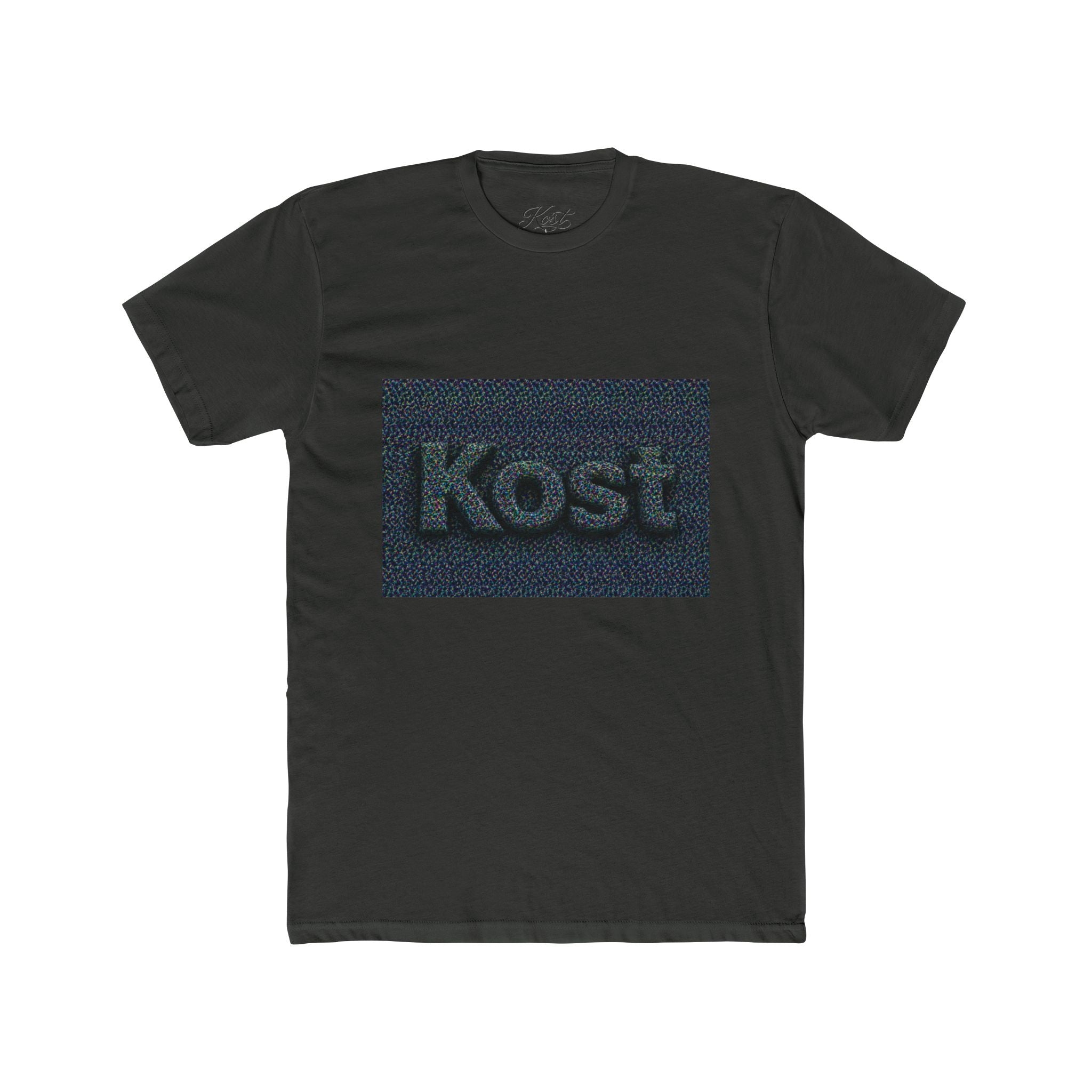 Kost Embroidered Logo Tee — Minimalist Cotton Crew T‑Shirt