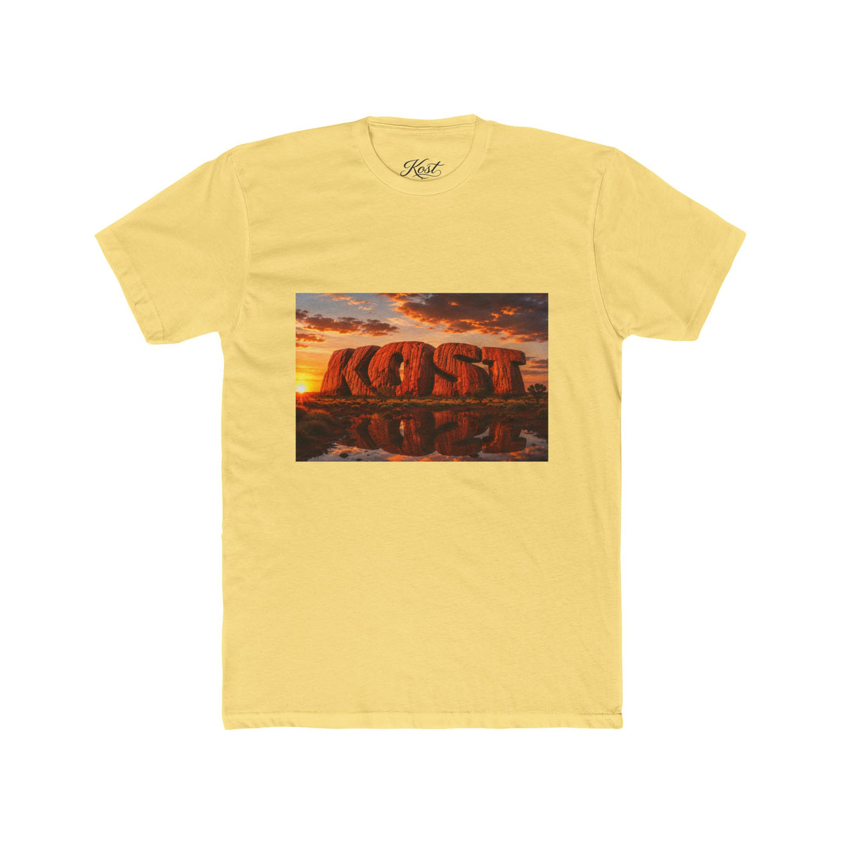 Sunset 'Lost' Graphic Tee — Retro Desert Rock Typography T-Shirt