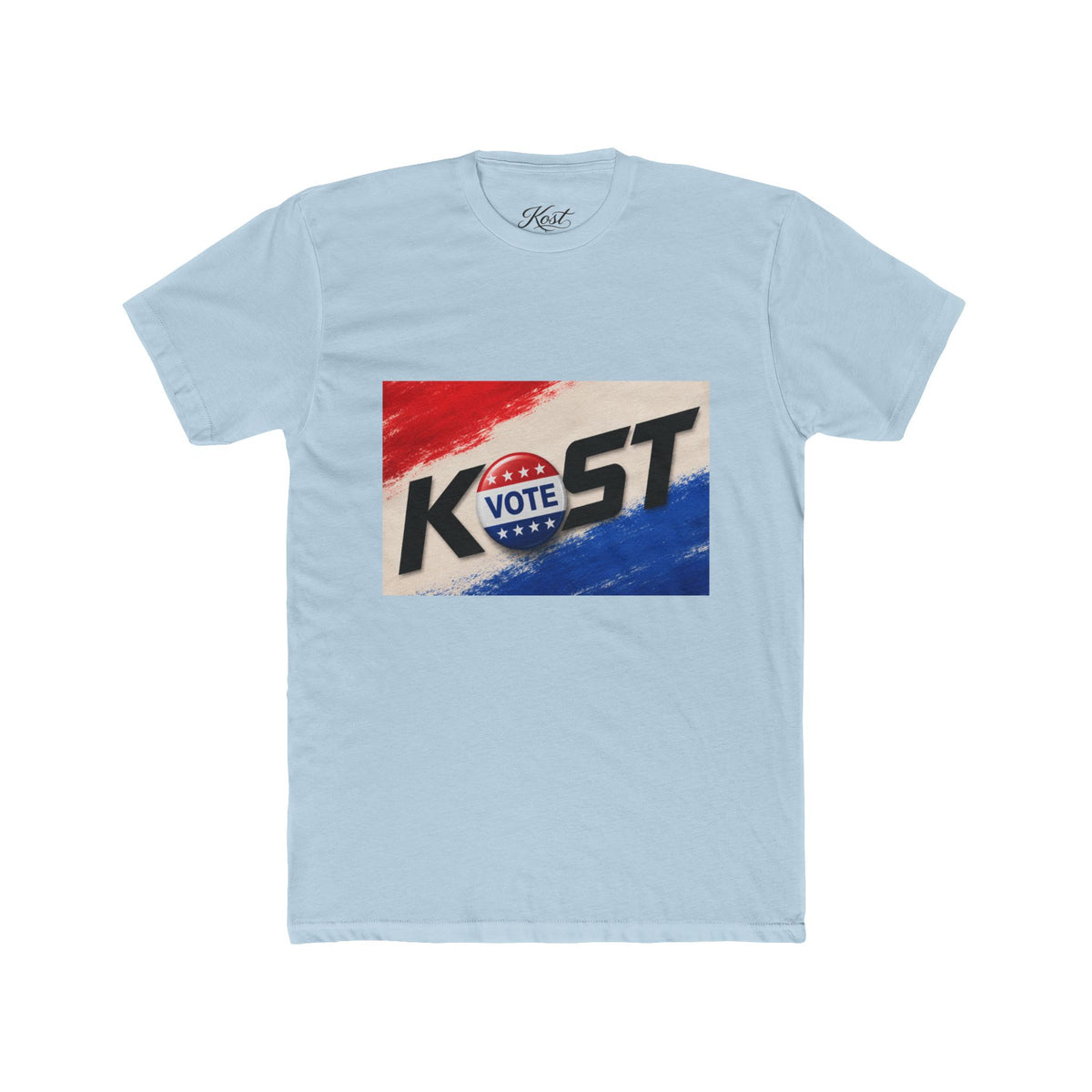 Vote KOST Political Campaign T‑Shirt — Patriotic Red, White & Blue Tee