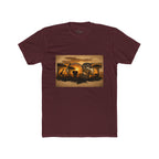 African Safari Sunset T-Shirt - Elephant & Acacia Silhouette Tee