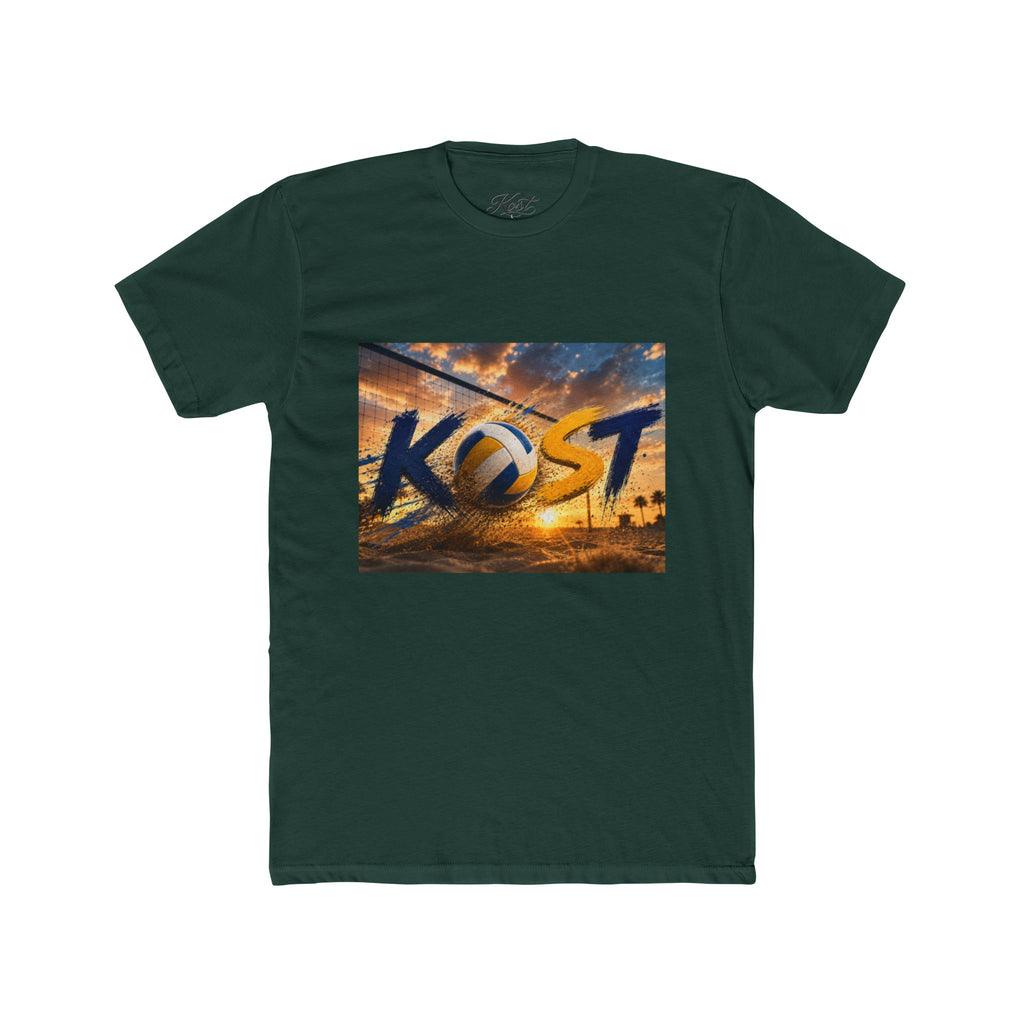 KOST Sunset Palm Tee — Vintage Radio Call Letters Beach T-Shirt
