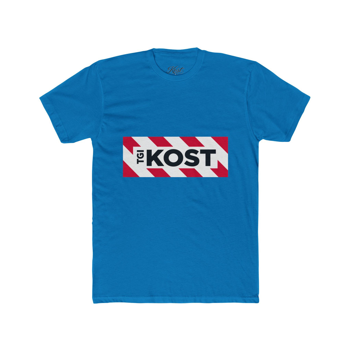 Crew Tee — Bold "The KOST" Stripe Logo Shirt