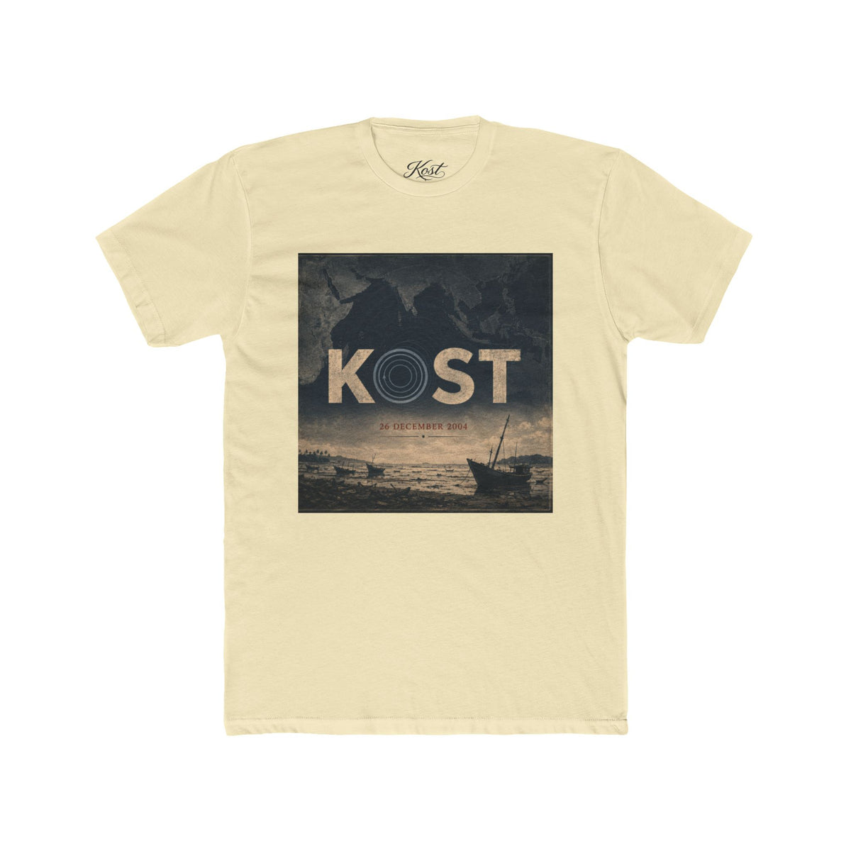 Kost Vintage Coastal Tee – Nautical Sunset Graphic T-Shirt