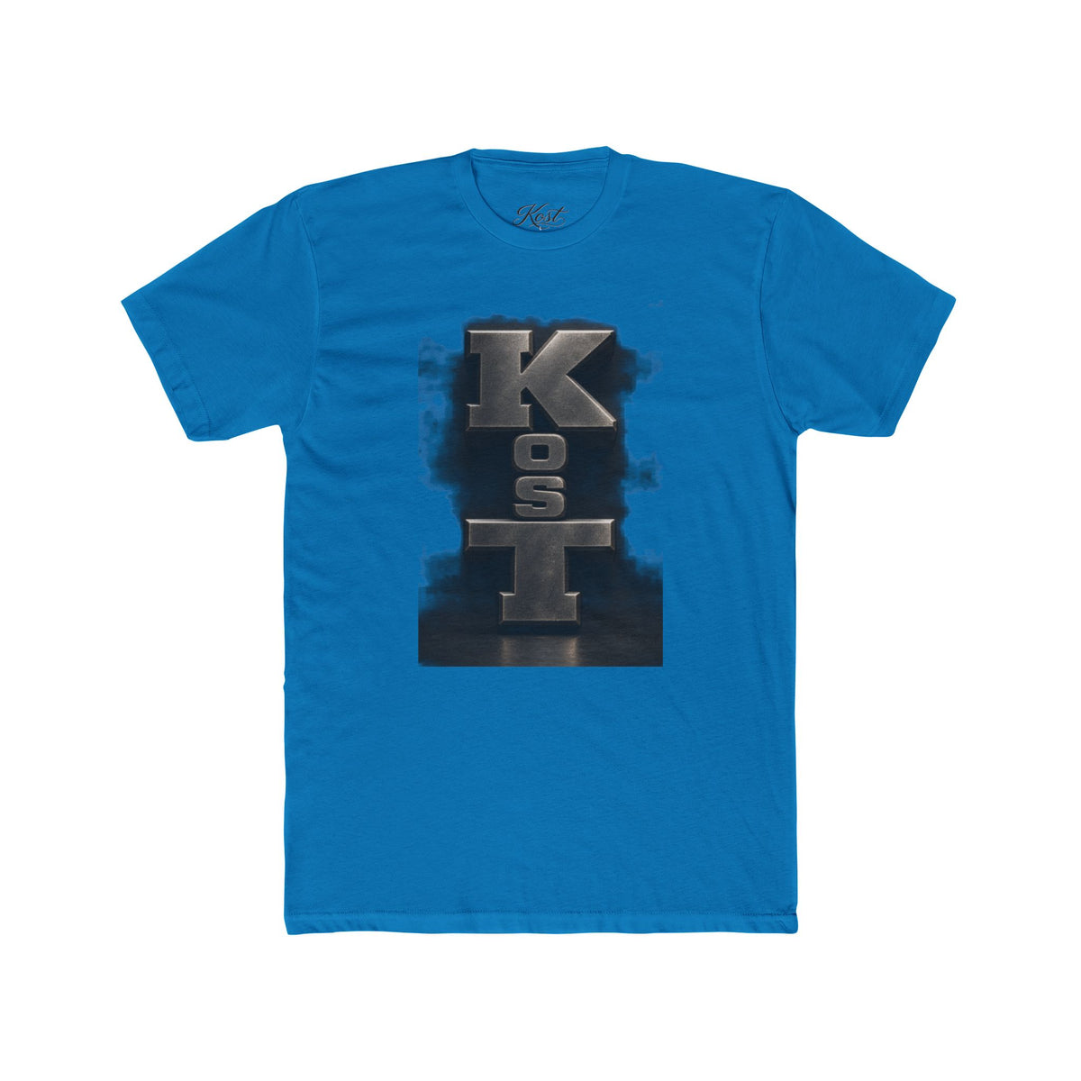 Kosl Vertical Monogram Tee — Bold Industrial Lettering Graphic T‑Shirt