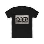 KOST Graphic T-Shirt – Distressed Black and White Streetwear Tee