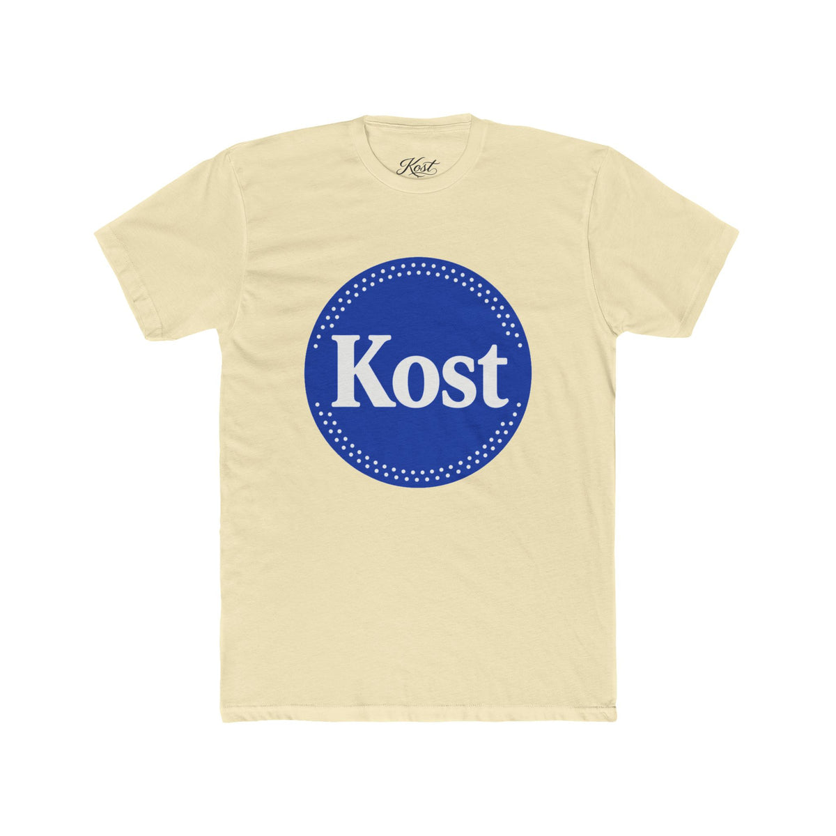 Kost Logo Tee — Vintage Blue Circle Graphic T‑Shirt