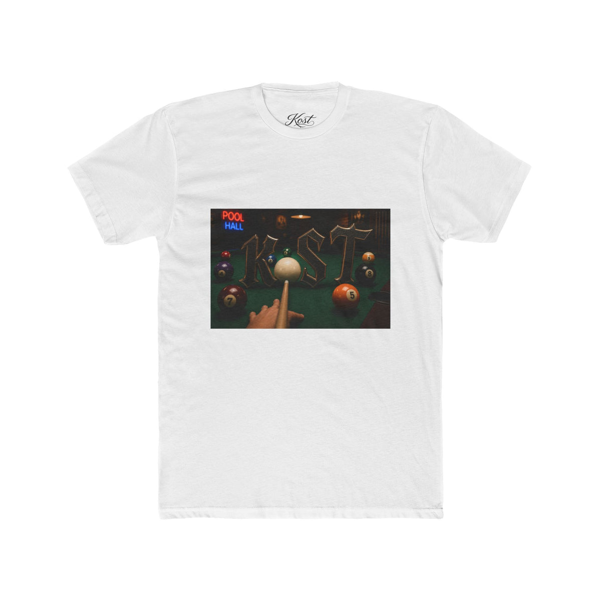 Pool Hall Retro Billiards Tee — "Pool Hall" Graphic T-Shirt