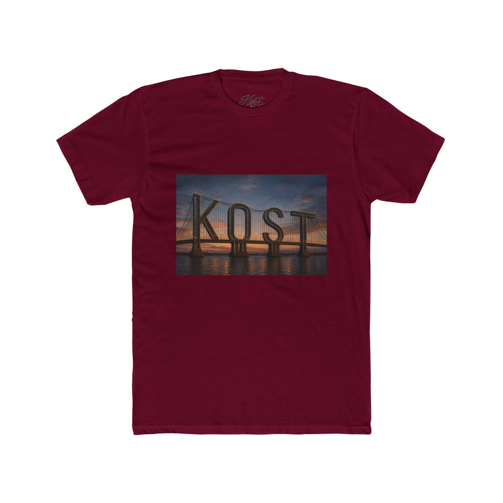 Kost Bridge Sunset Tee — Scenic Photo Graphic T-Shirt