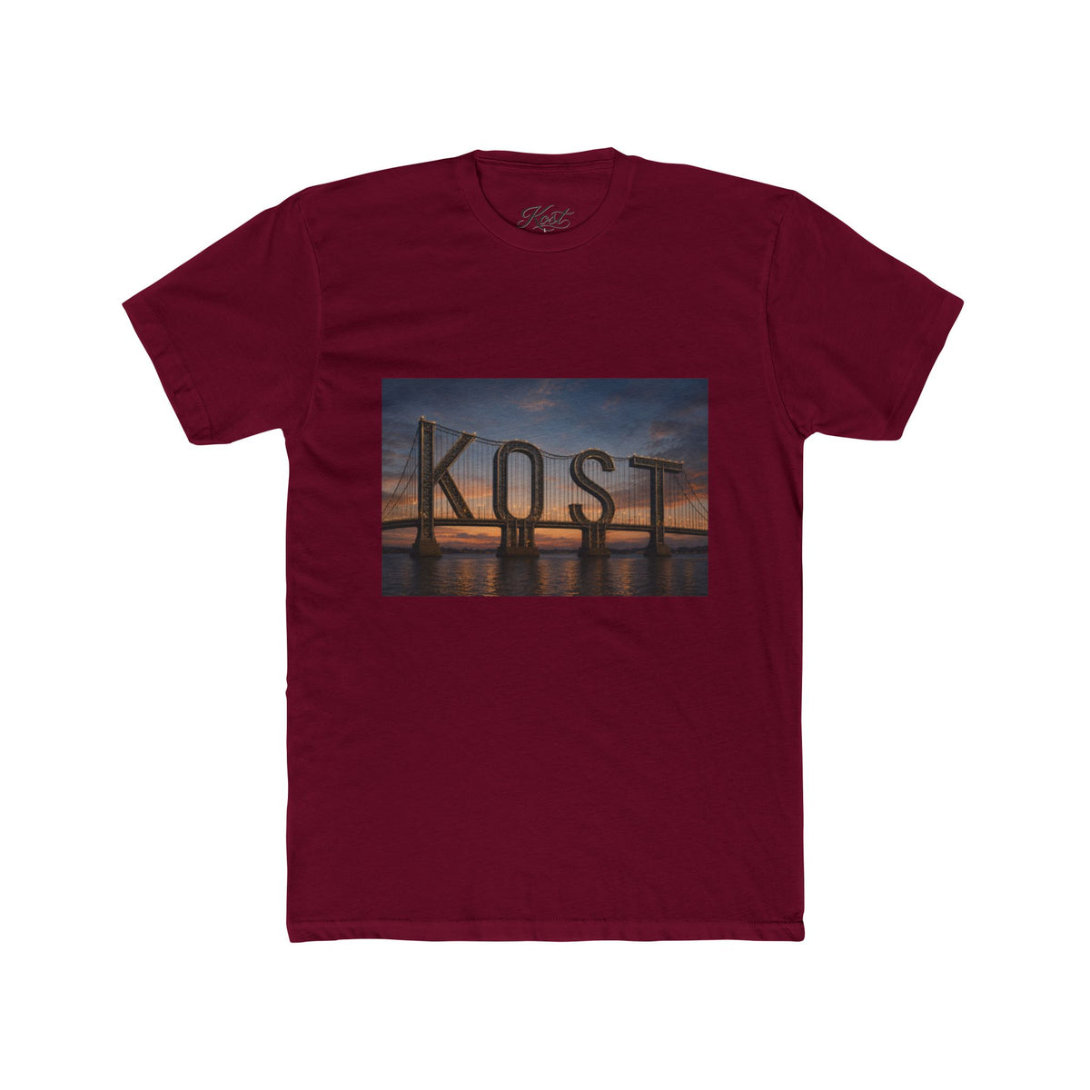 Kost Bridge Sunset Tee — Scenic Photo Graphic T-Shirt