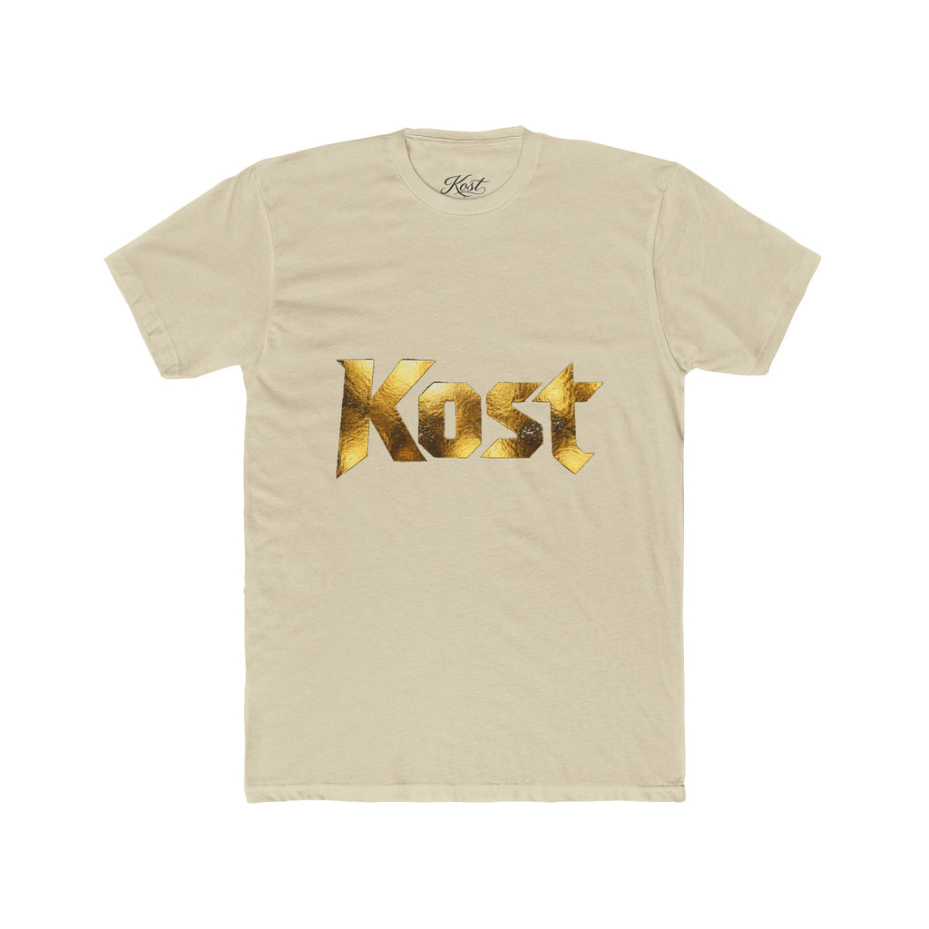 Kost Gold Logo Tee — Metallic Typography Graphic T-Shirt