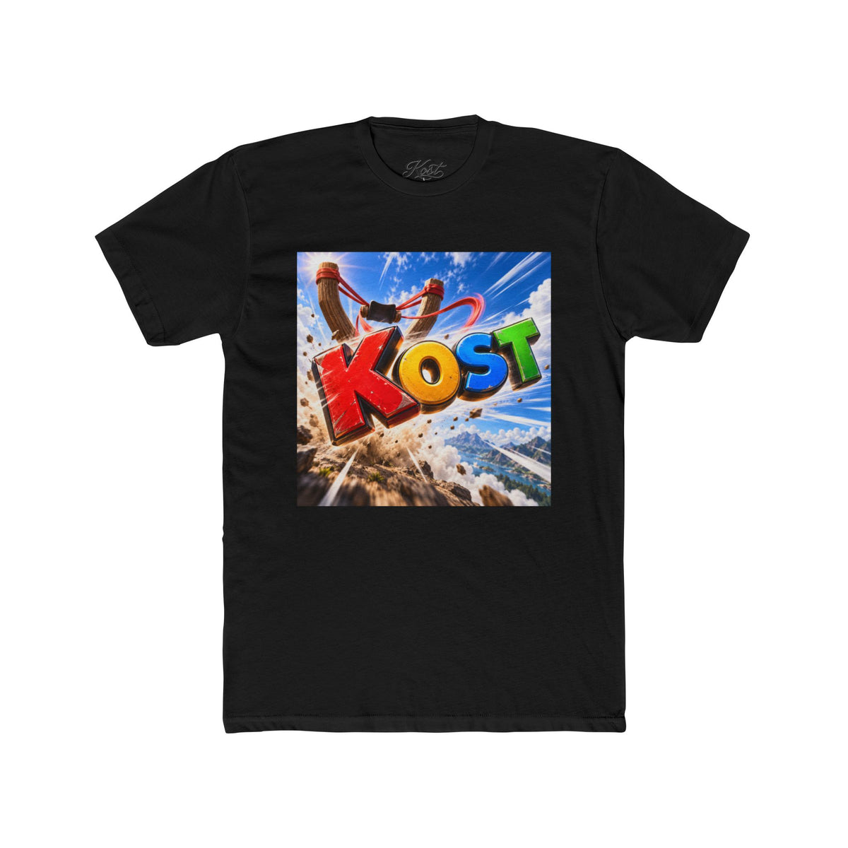 KOST Colorful Surf Graphic Tee — Beach Vibe Retro Logo T-Shirt
