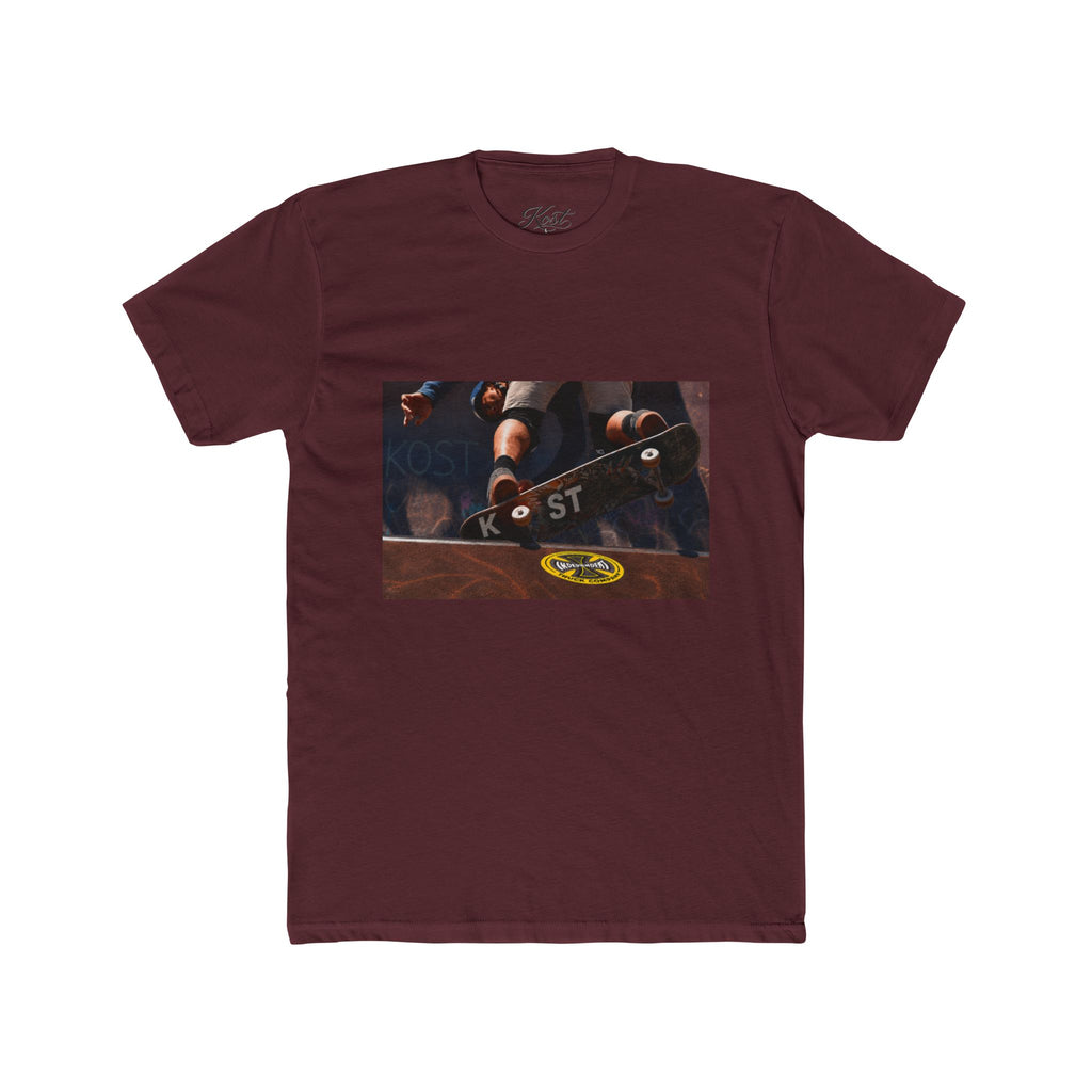 Skateboard Trick Photo Tee — Vintage Skate Deck Graphic T-Shirt