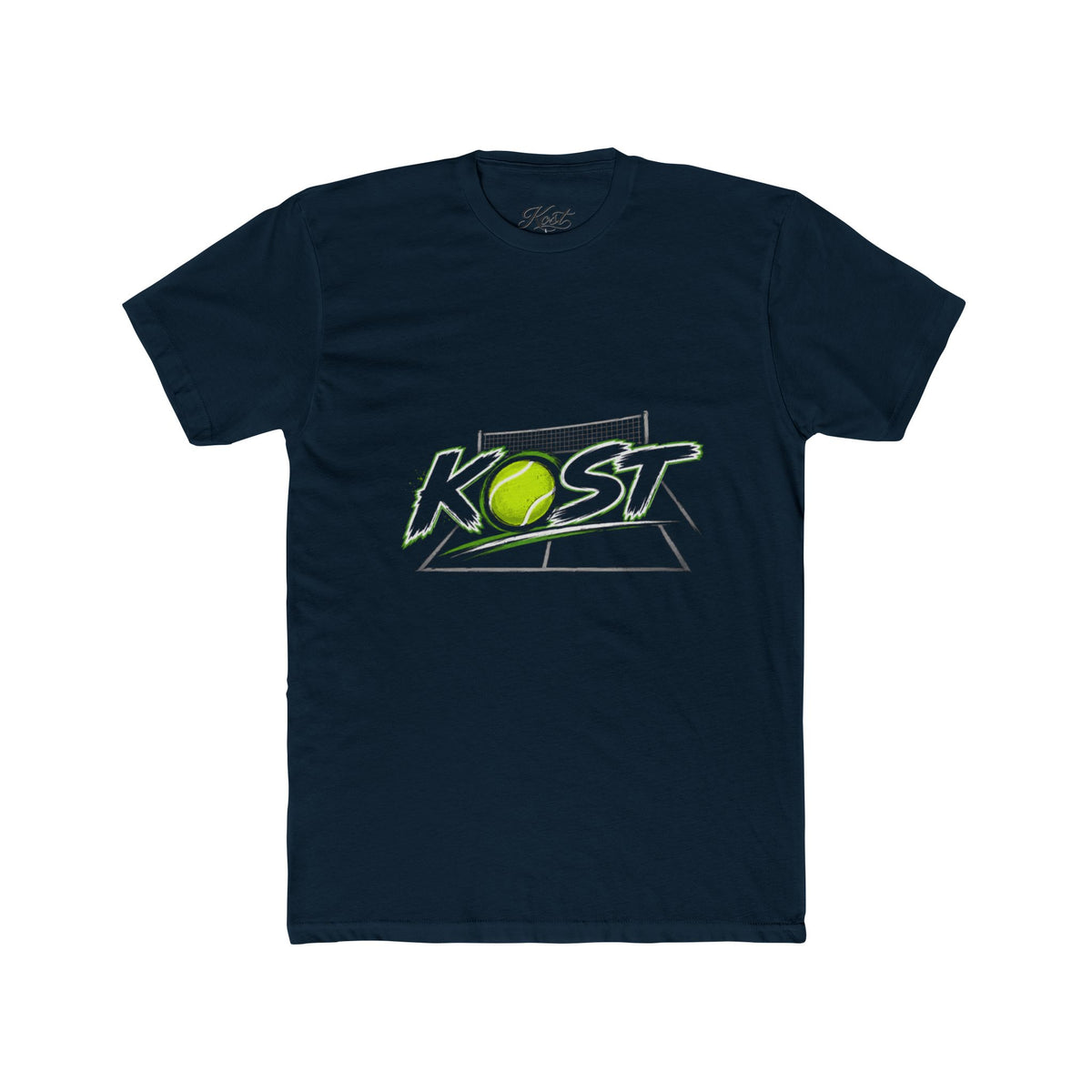 Tennis Tee — 'KOST' Graphic Cotton Crew Shirt