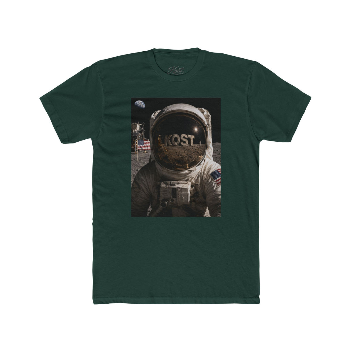 Astronaut Moonwalk T‑Shirt — Vintage Space Helmet Graphic