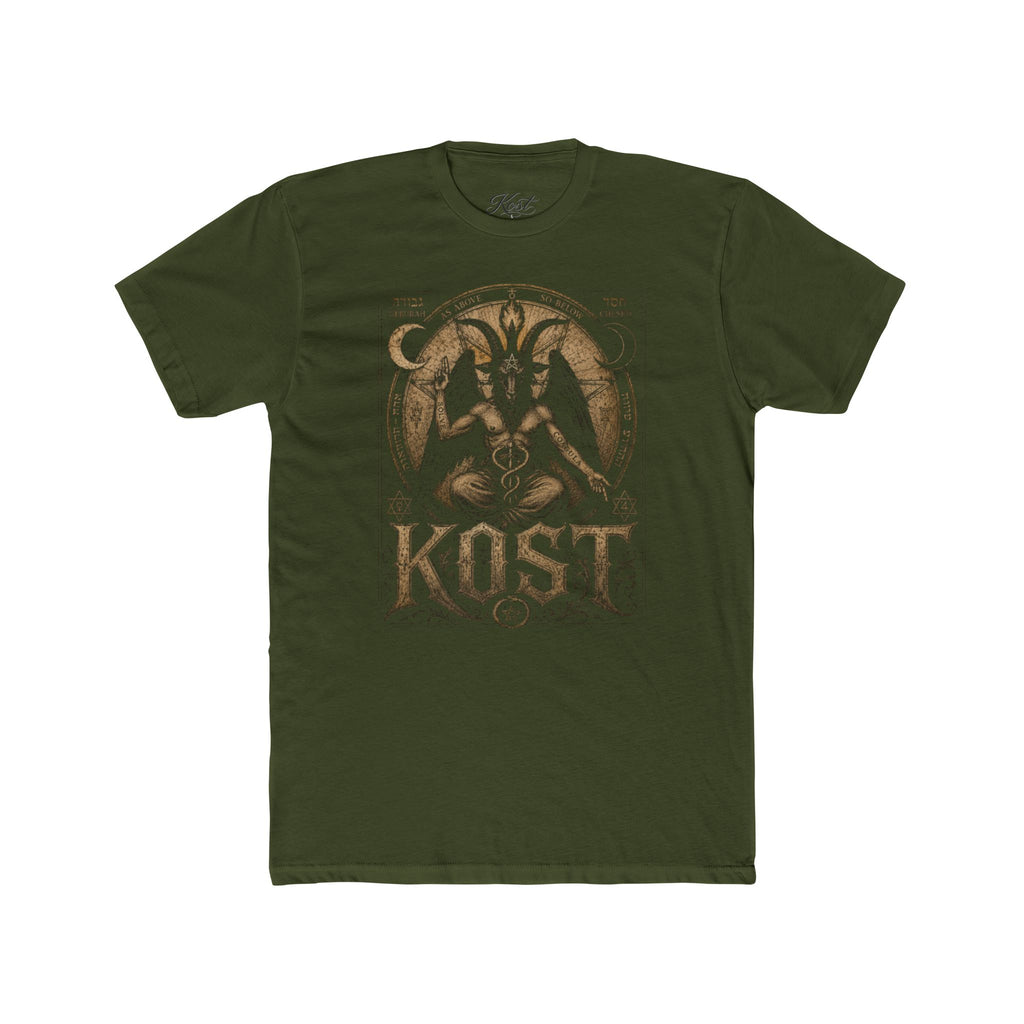 Baphomet Graphic Tee — KOST Occult Goat Sigil Shirt