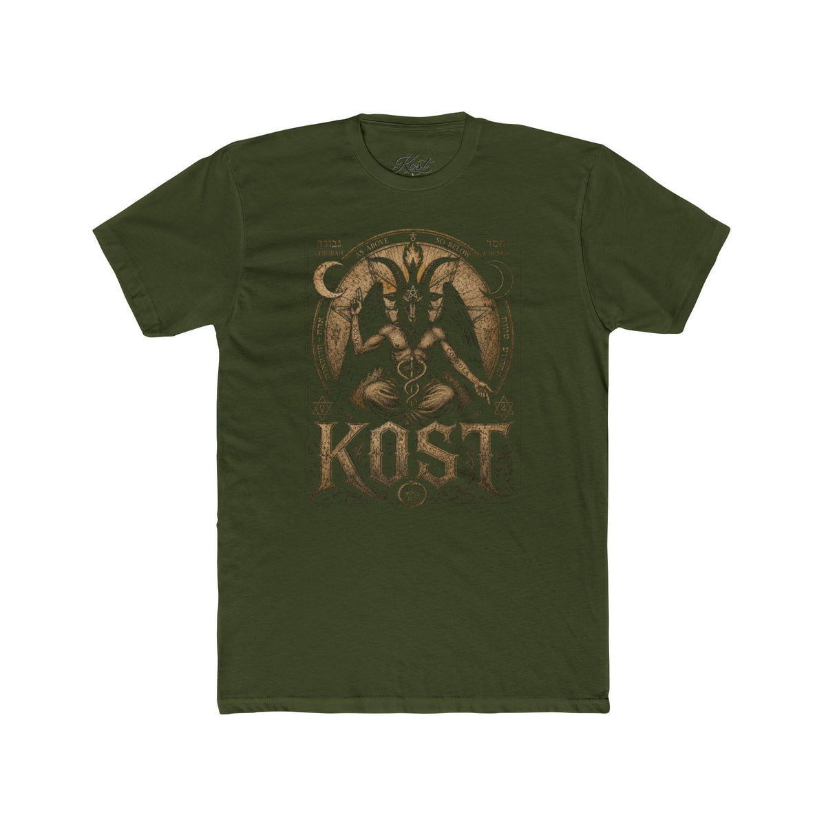Baphomet Graphic Tee — KOST Occult Goat Sigil Shirt