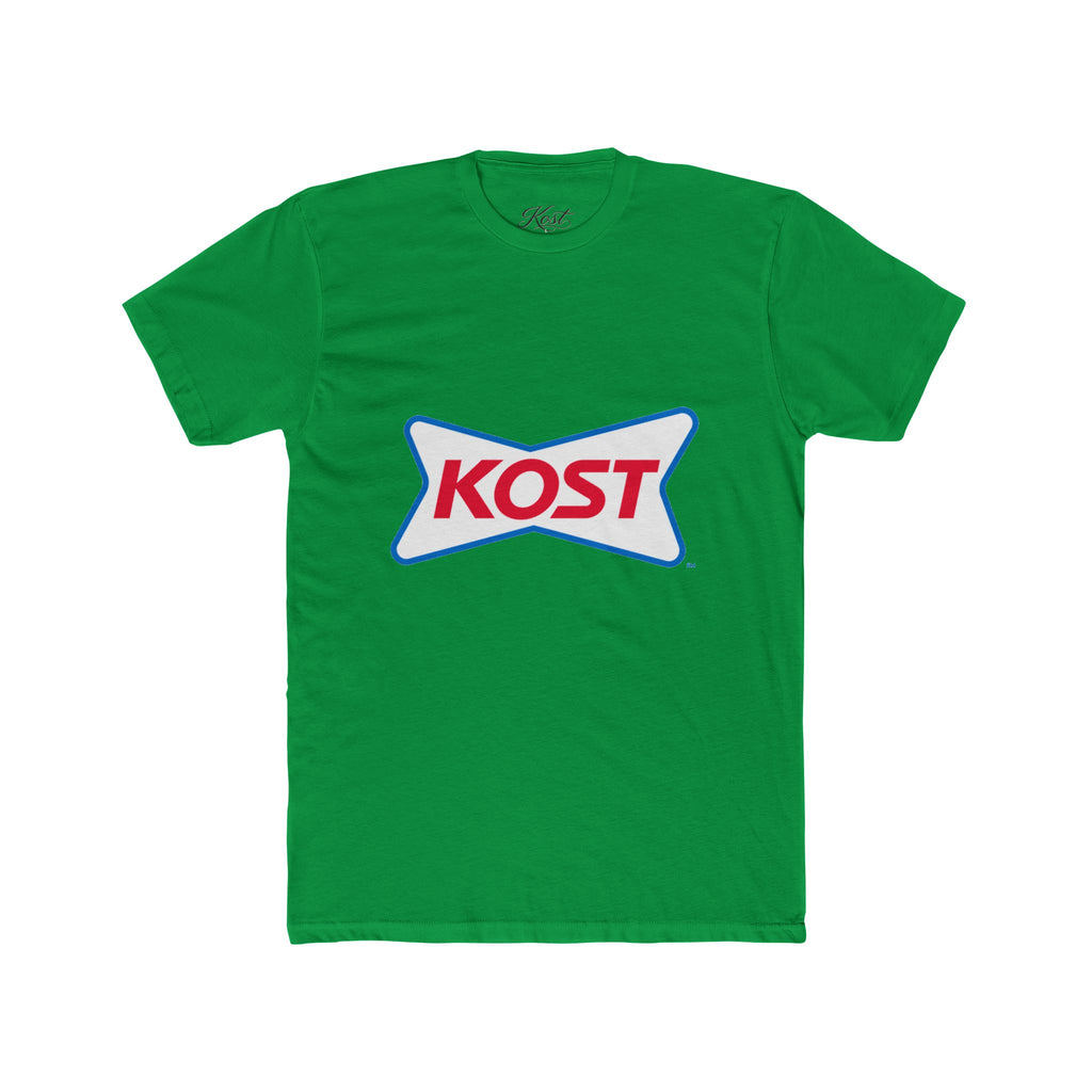 KOST Logo Tee — Retro Red & Blue Graphic T-Shirt