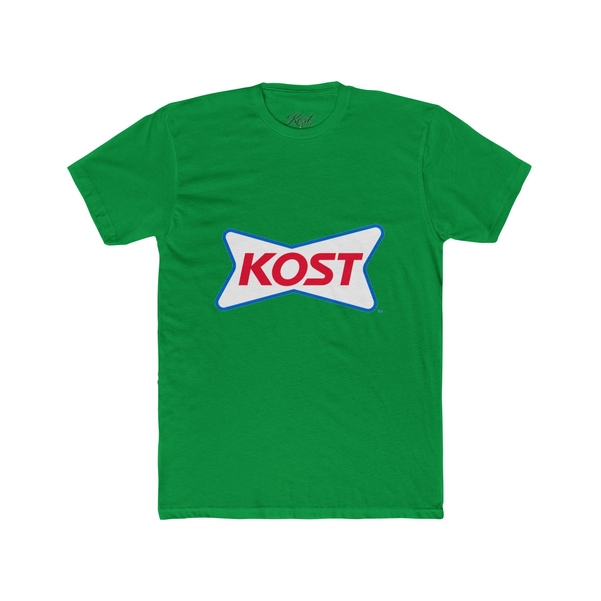 KOST Logo Tee — Retro Red & Blue Graphic T-Shirt