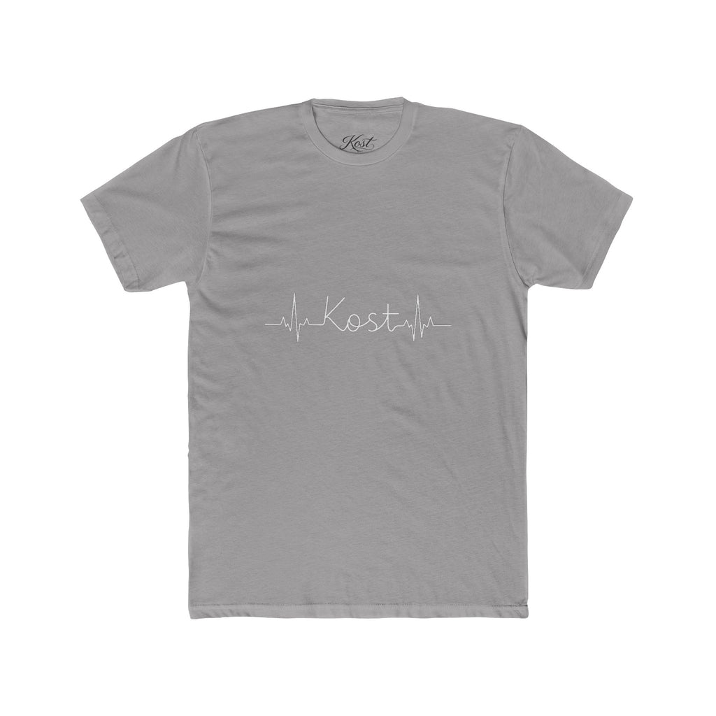 Kosta Heartbeat Tee — Minimal Name ECG Graphic T-Shirt