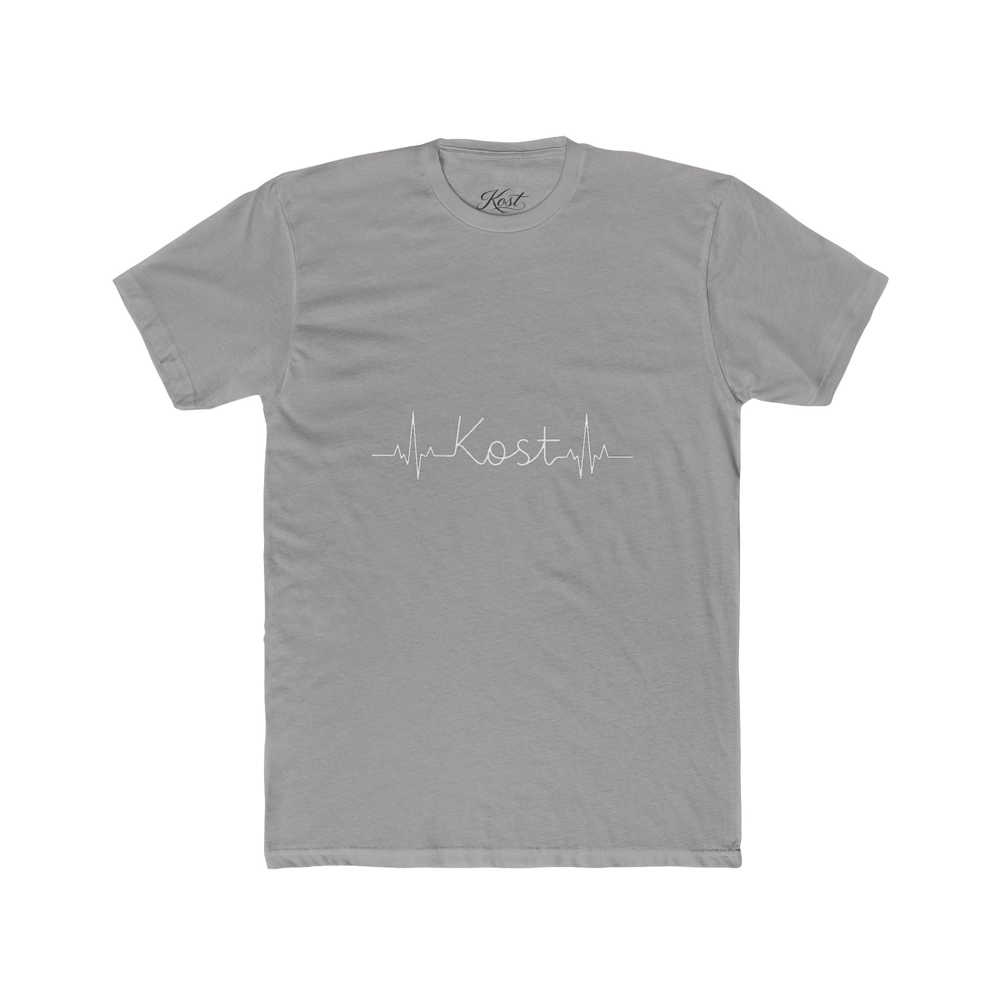 Kosta Heartbeat Tee — Minimal Name ECG Graphic T-Shirt