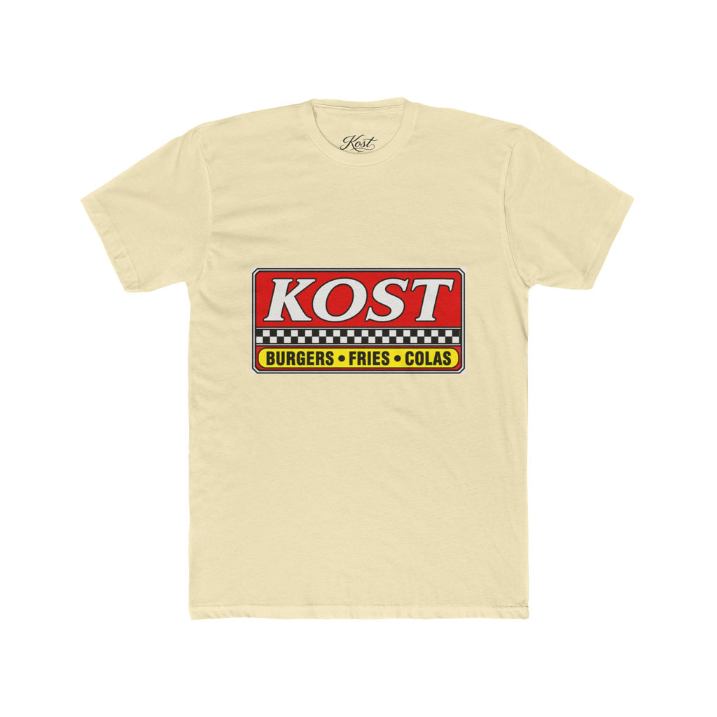 KOST Burgers • Fries • Colas Tee — Retro Diner Logo T-Shirt