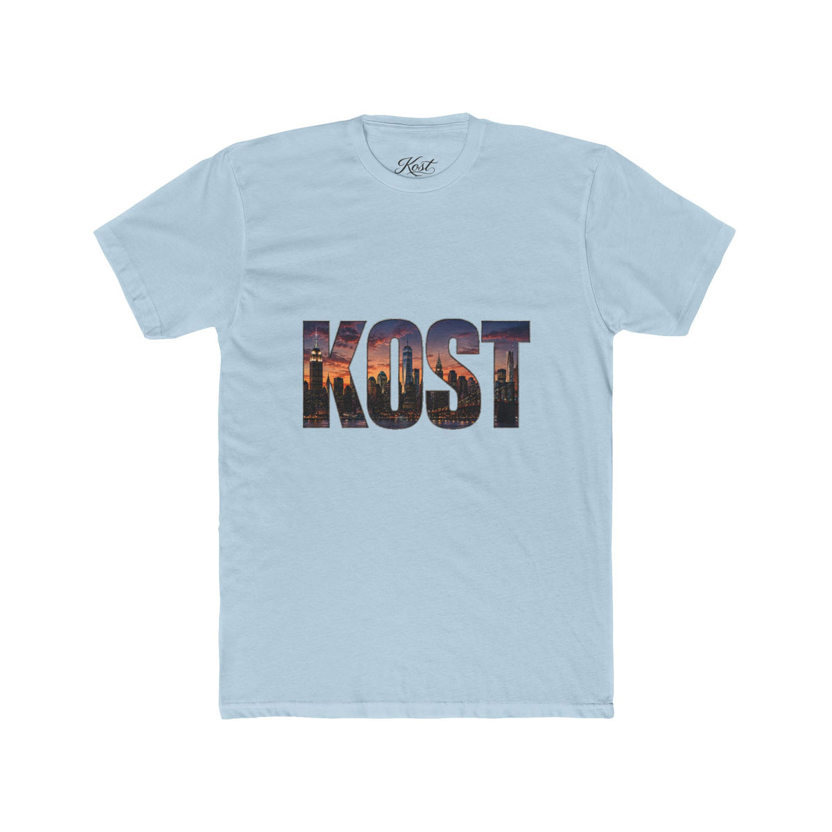 KOST Cityscape Tee — 'KOST' Skyline Graphic Crewneck