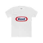 Kost Logo T-Shirt — Retro Red & Blue Graphic Crew Tee