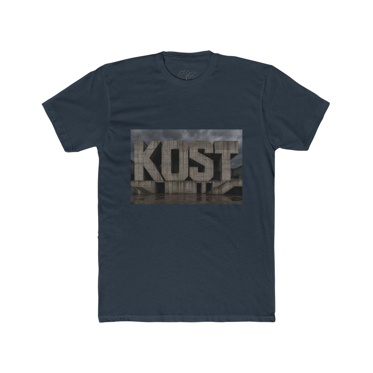 KOST Concrete Wall Graphic Tee — Urban Industrial Streetwear T-Shirt