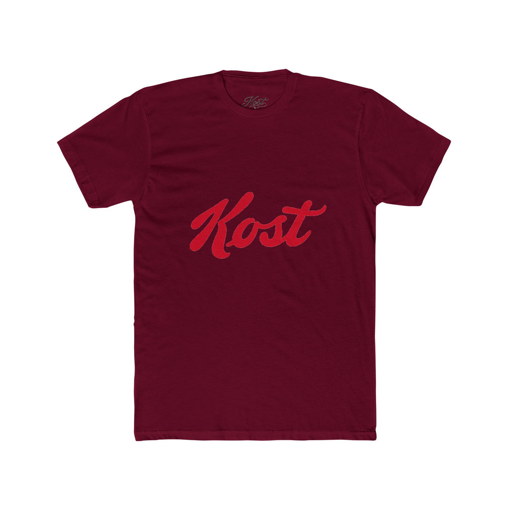 Kost Script Logo Tee — Minimal Retro Graphic T-Shirt