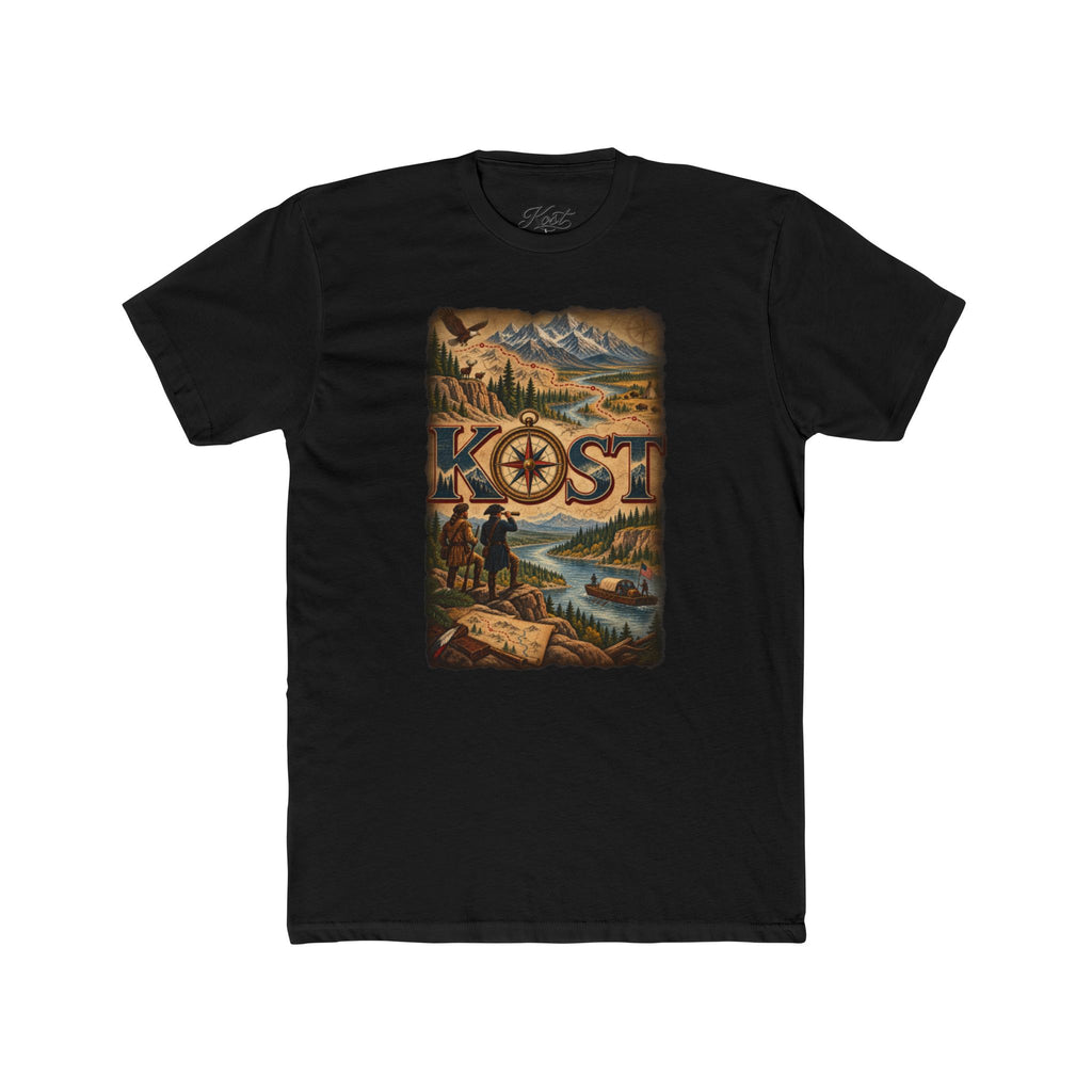 Kost Adventure Tee — Vintage Mountain River Travel Graphic T-Shirt