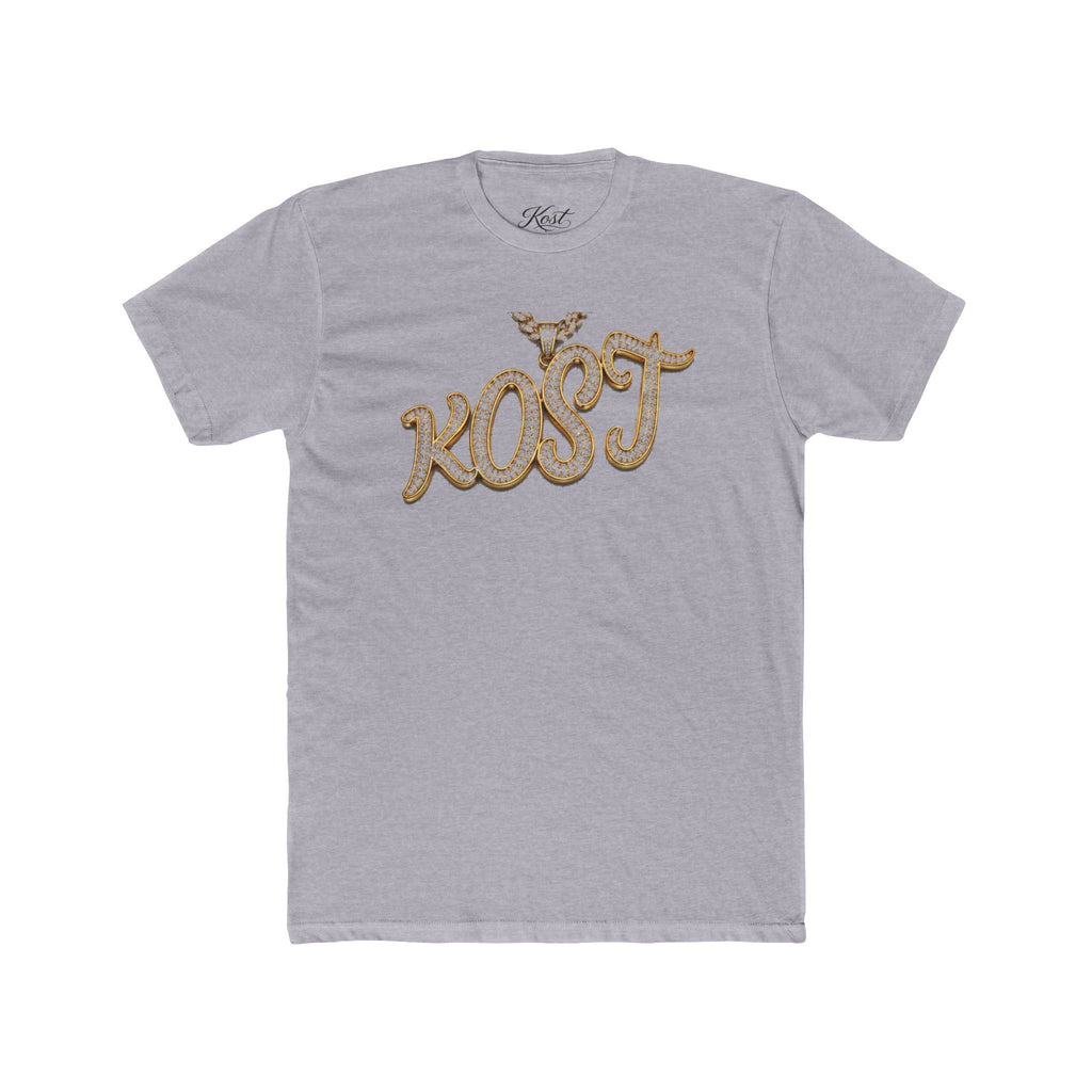 KOST Script Logo Tee — Vintage Rhinestone Lettering Cotton T-Shirt